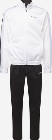 Champion Authentic Athletic Apparel Tracksuit in White: front