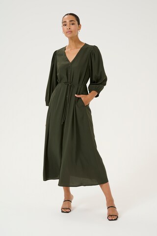 Kaffe Blousejurk 'Dorit' in Groen: voorkant