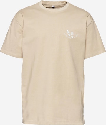 Just Rhyse Shirt 'Go Further' in Beige: front