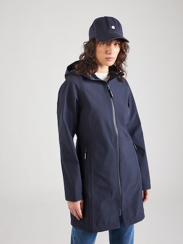 ILSE JACOBSEN - Sobretudo meia-estação 'Raincoat' em azul: frente