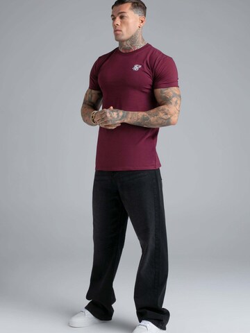 T-Shirt 'Essentials' SikSilk en rouge : devant