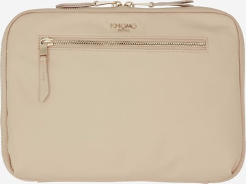 Borsa per laptop 'Mayfair Knomad' di KNOMO in beige: frontale