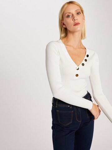 Morgan Sweater 'MBANBI' in White