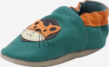 BECK First-step shoe 'Kleiner Tiger' in Green: front