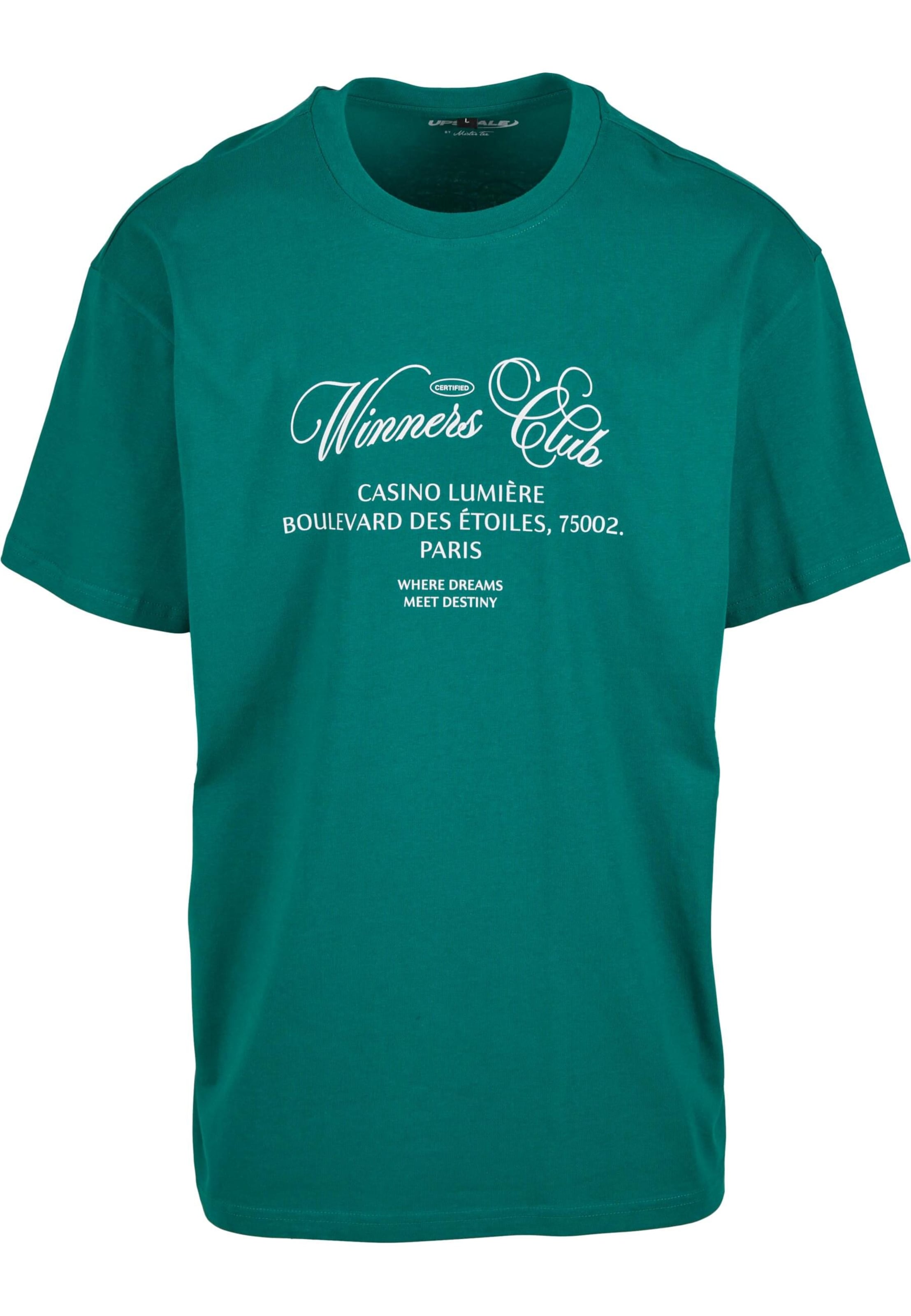 Mister Tee Póló 'Winners Club' - zöld: elől