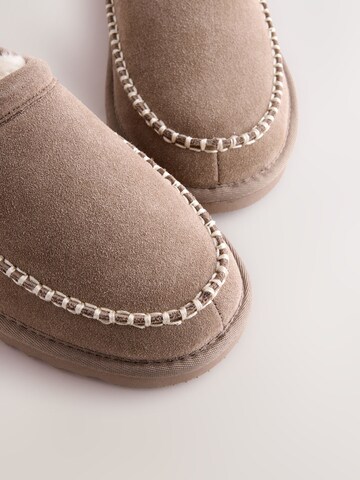 Pantoufle Next en marron