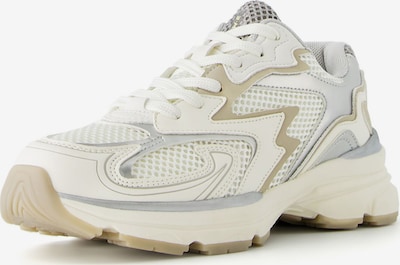 Sneaker bassa Bershka di colore crema / beige scuro / argento / bianco, Visualizzazione prodotti