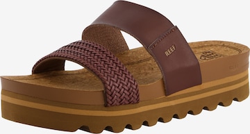 REEF Beach & Pool Shoes 'Cushion Vista HI' in Brown: front