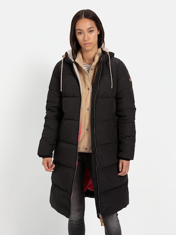 CAMEL ACTIVE Winter Coat in Black: front