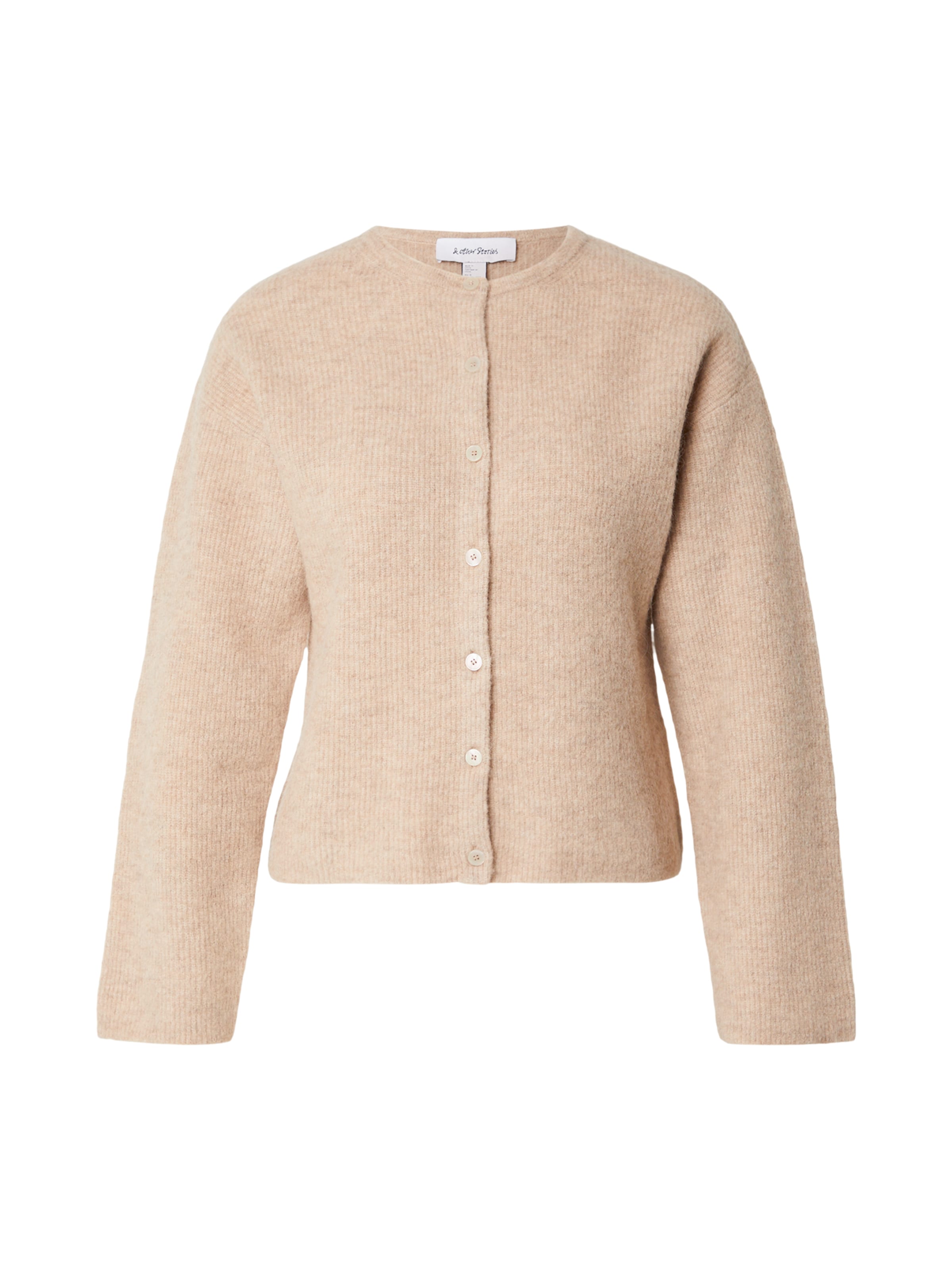 & Other Stories Knit Cardigan in Grey: front