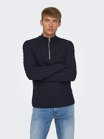 Only & Sons Свитер 'ONSKicker' в Синий