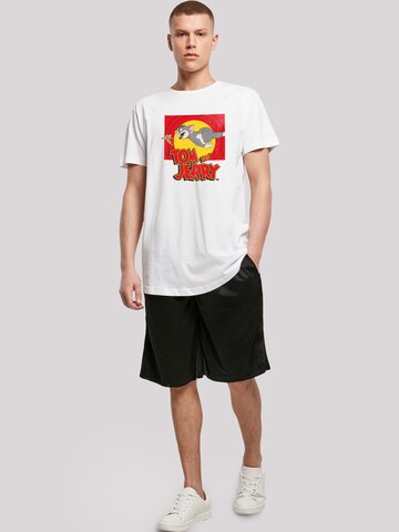 F4NT4STIC Shirt 'Tom And Jerry Chase Scene' in White