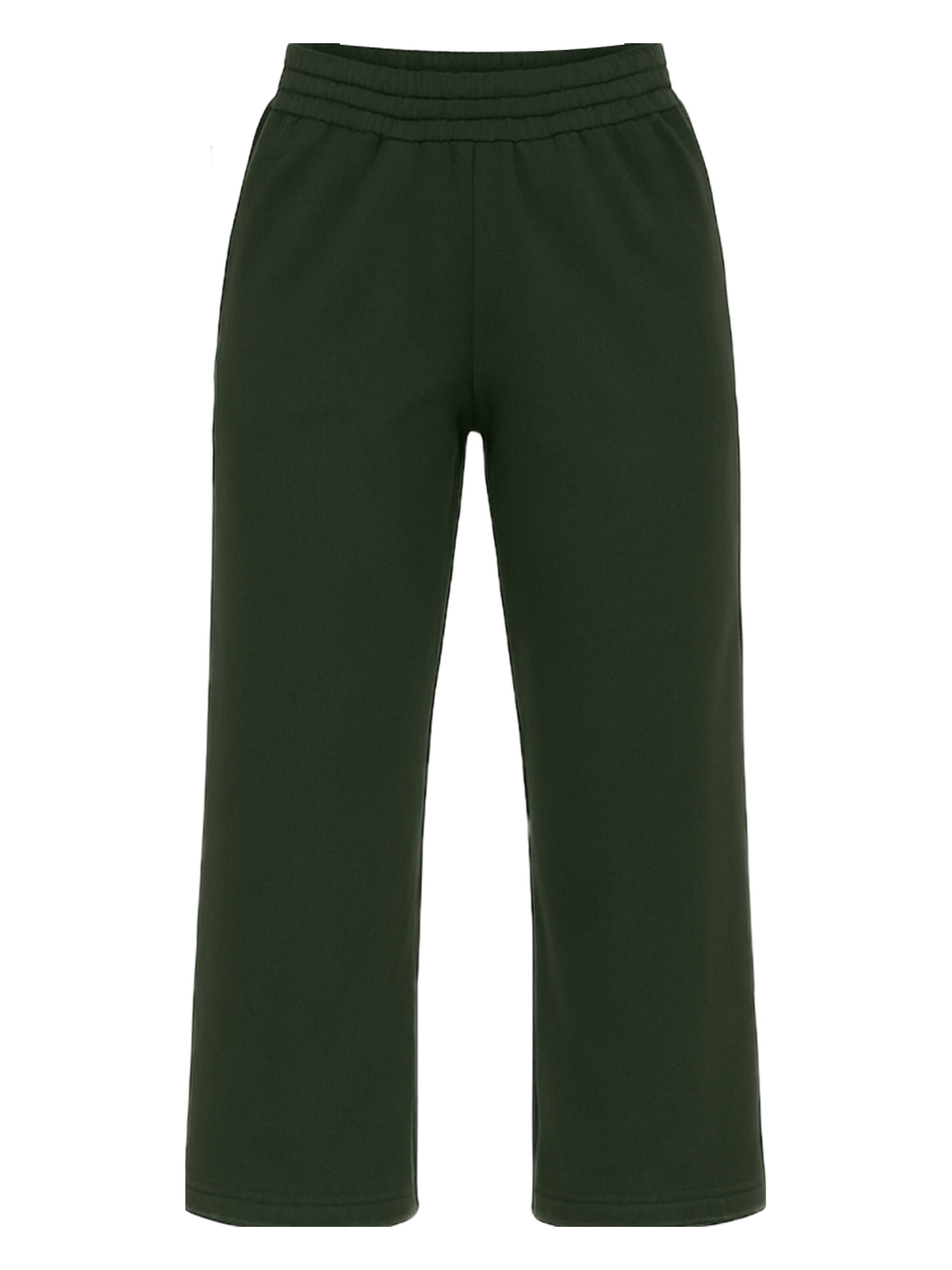 C&City Flared Broek in Groen: voorkant