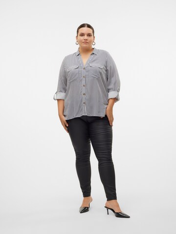 Vero Moda Curve Skinny Jeansy 'VMSEVEN' w kolorze czarny