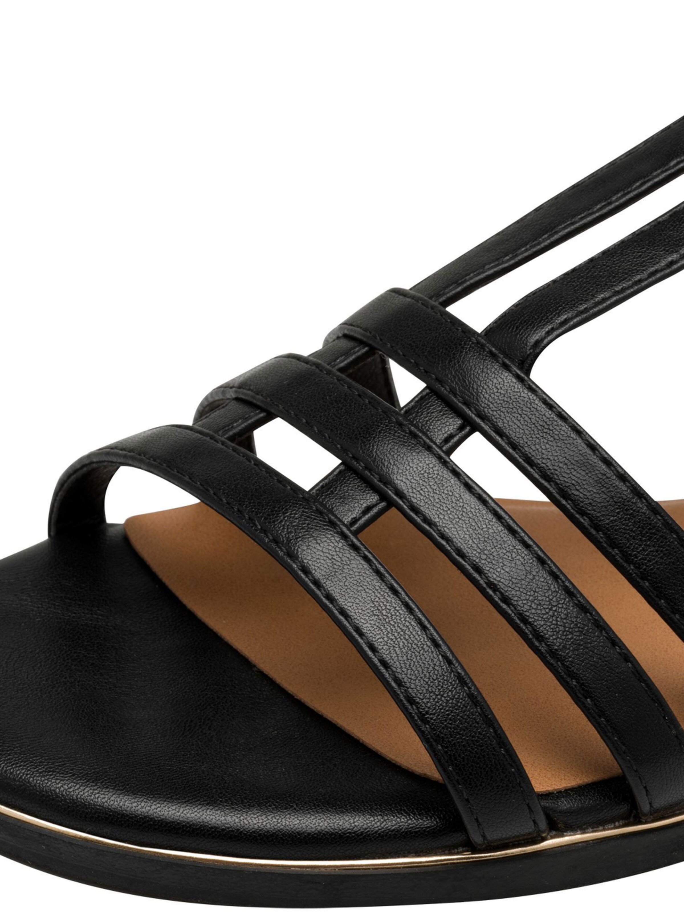 Sandales à lanières Tamaris en noir