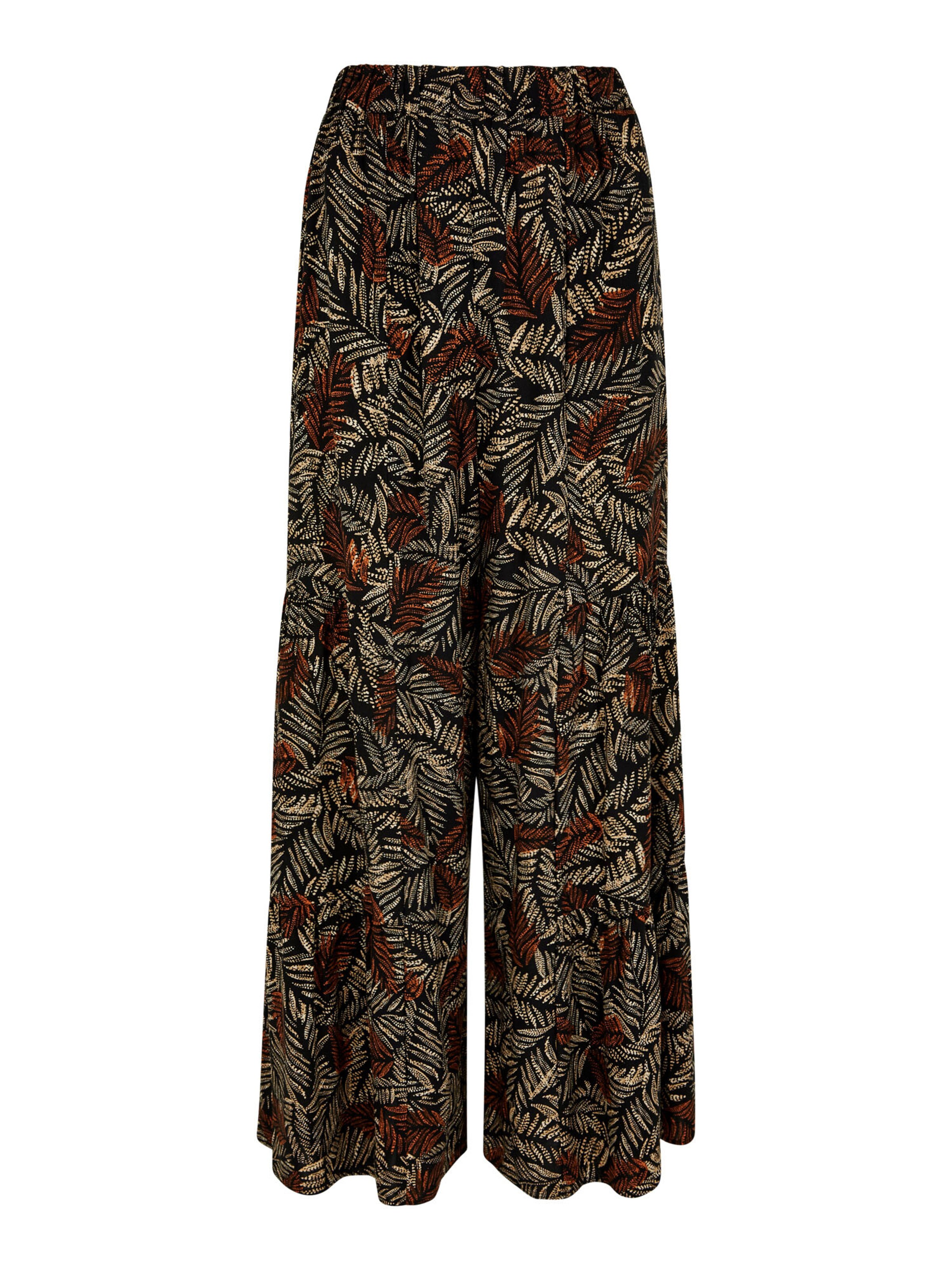 Wide Leg Pantalon Apricot en noir : devant