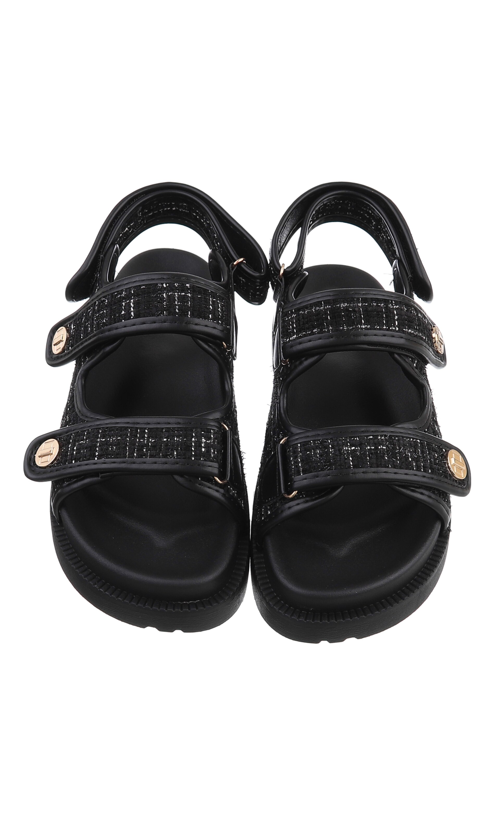 Ital-Design Sandale in Schwarz