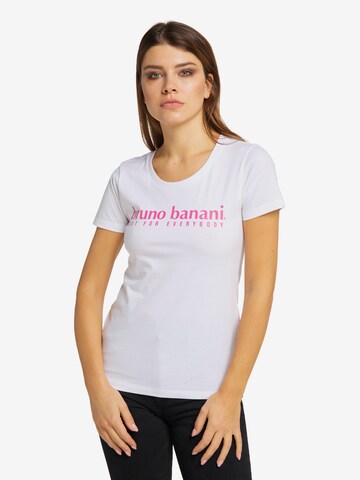 T-shirt 'BALL' BRUNO BANANI en blanc : devant