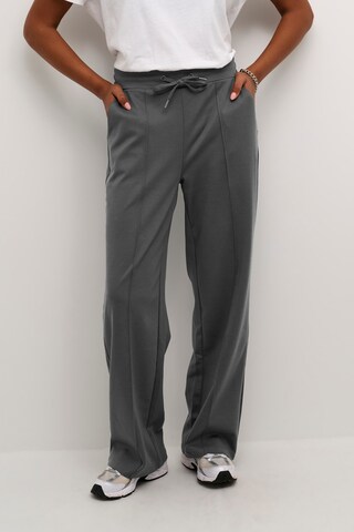 Loosefit Pantalon à plis 'KA Jenny' Kaffe en gris : devant