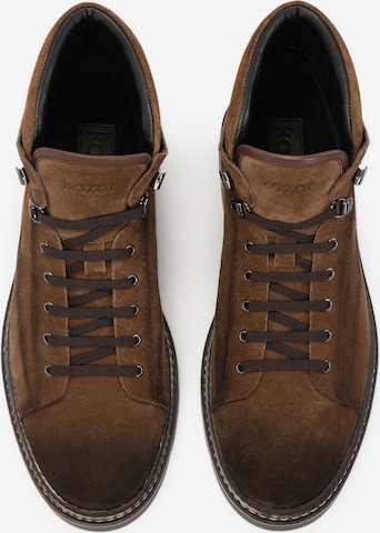 Kazar Lace-Up Boots in Brown