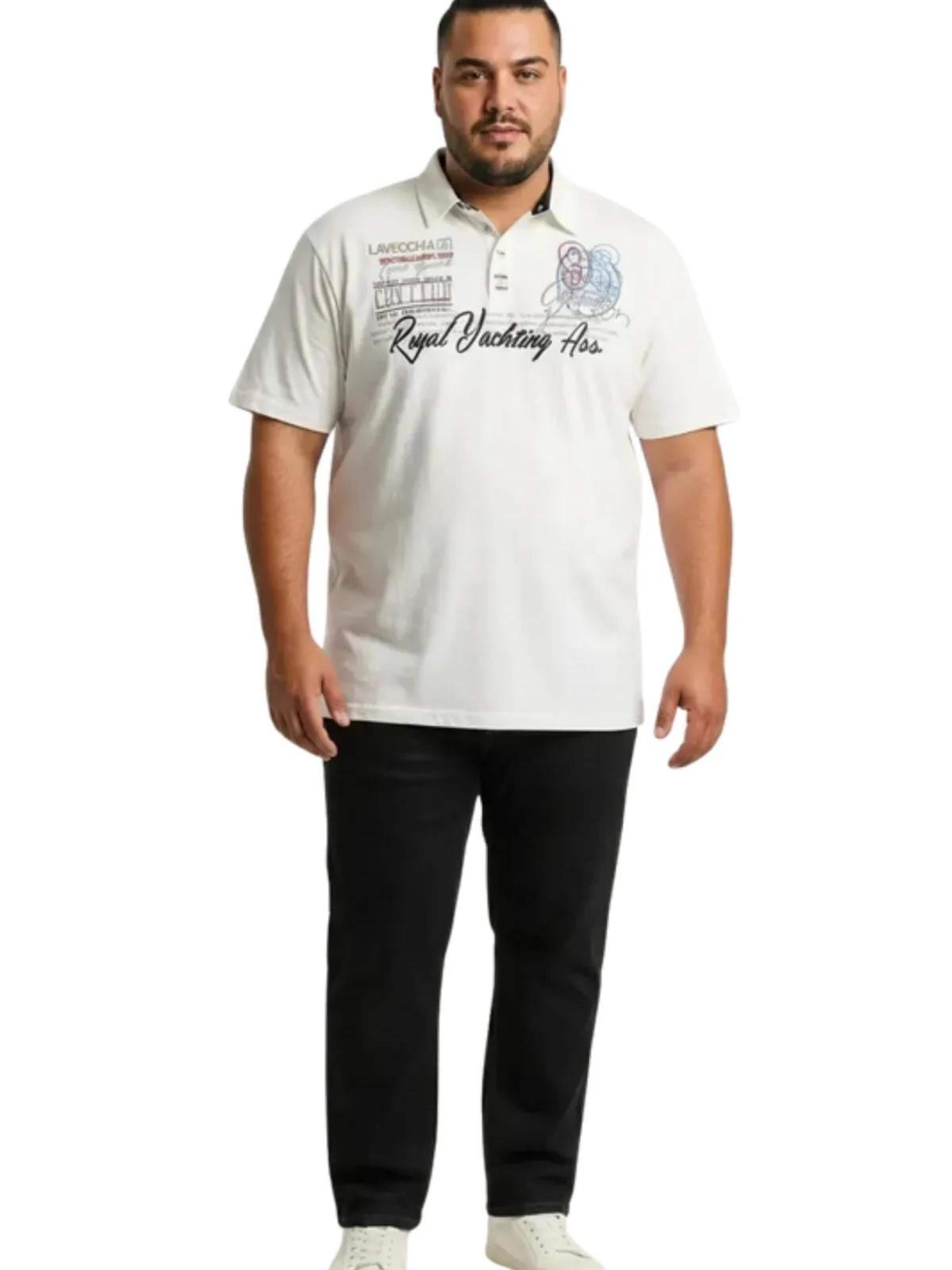 Lavecchia Shirt 'LV-4688 Übergrößen' in Beige: front