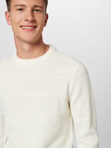 balta JACK & JONES Megztinis 'JERRY'