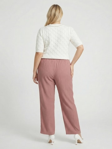 Guido Maria Kretschmer Curvy Regular Housut 'Francesca' värissä vaaleanpunainen