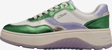 s.Oliver Sneakers laag in Groen: voorkant