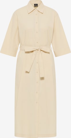 DreiMaster Klassik Shirt Dress in Beige: front