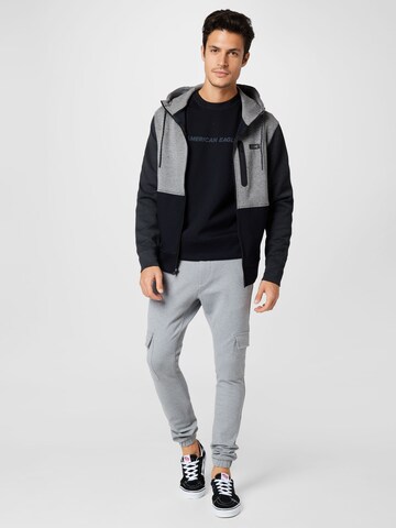 American Eagle - Sudadera con cremallera en gris