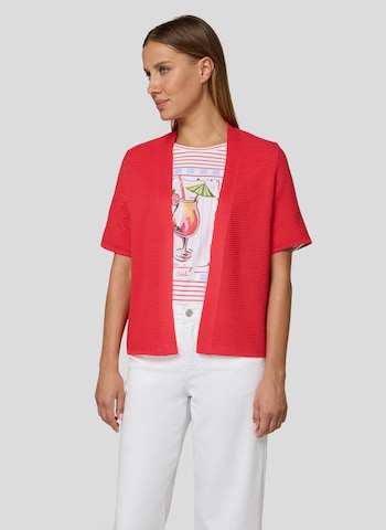 Rabe Knit Cardigan in Red: front