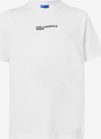 T-Shirt KARL LAGERFELD JEANS en blanc : devant