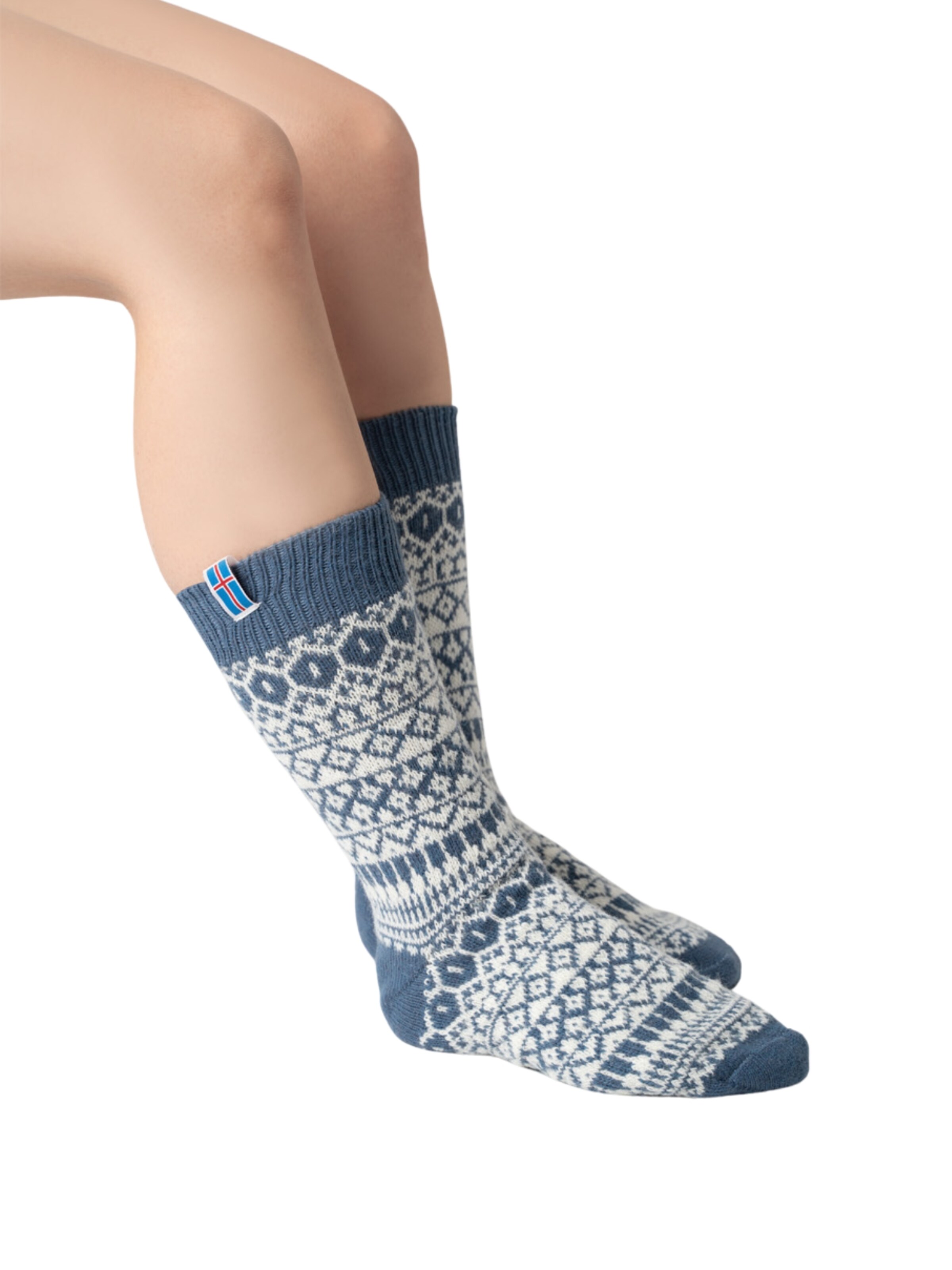 HomeOfSocks Socks 'HOS602' in Blue: front