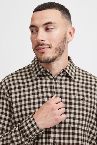 BLEND Regular fit Button Up Shirt in Brown