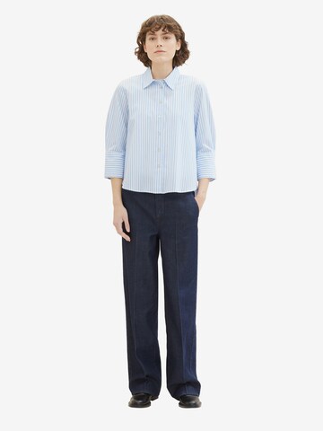 TOM TAILOR Blouse in Blue