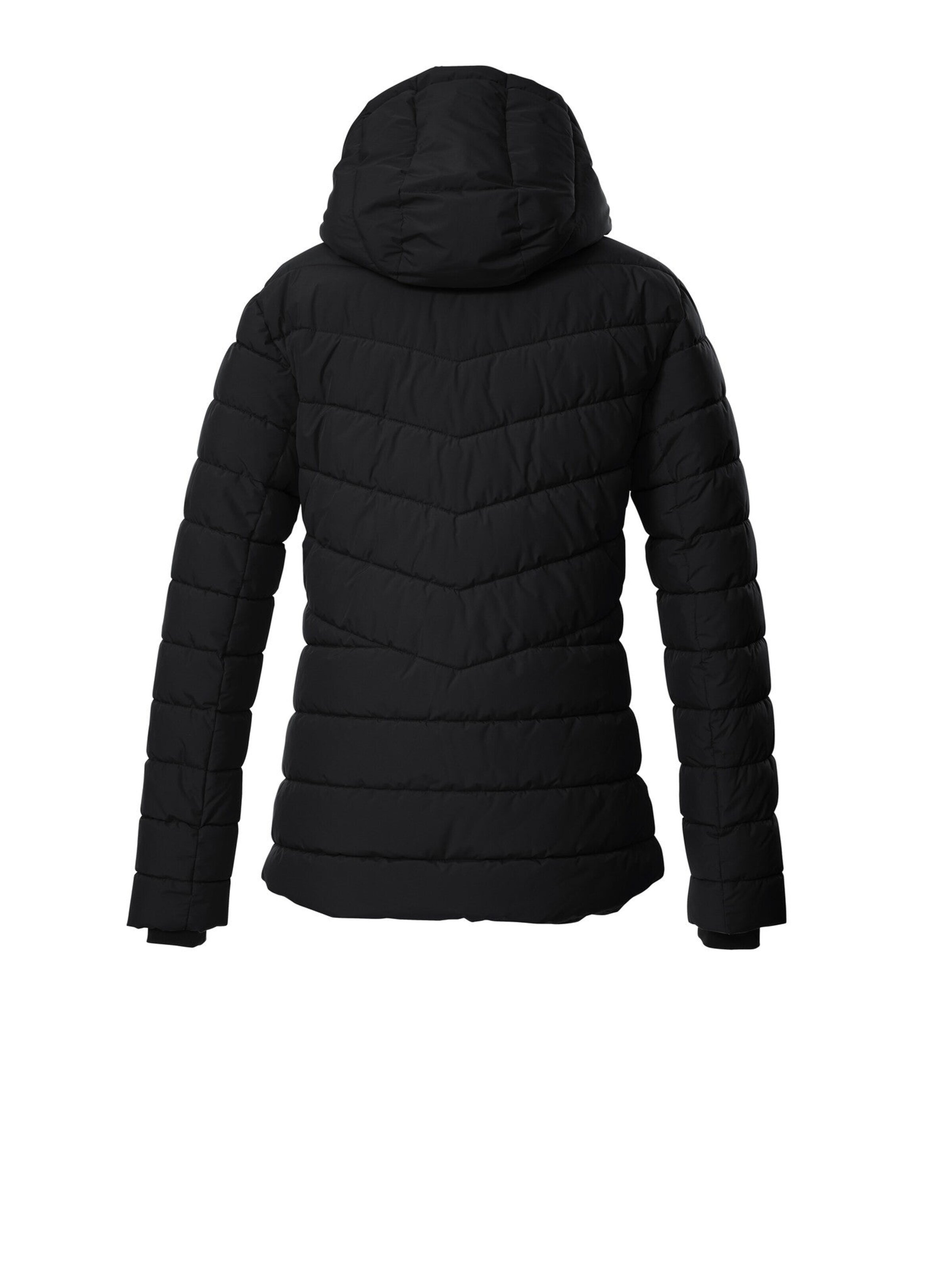 LPO Winterjas 'Steppjacke GW 32 Damen Winterjacke Kapuze Übergangsjacke' in Zwart