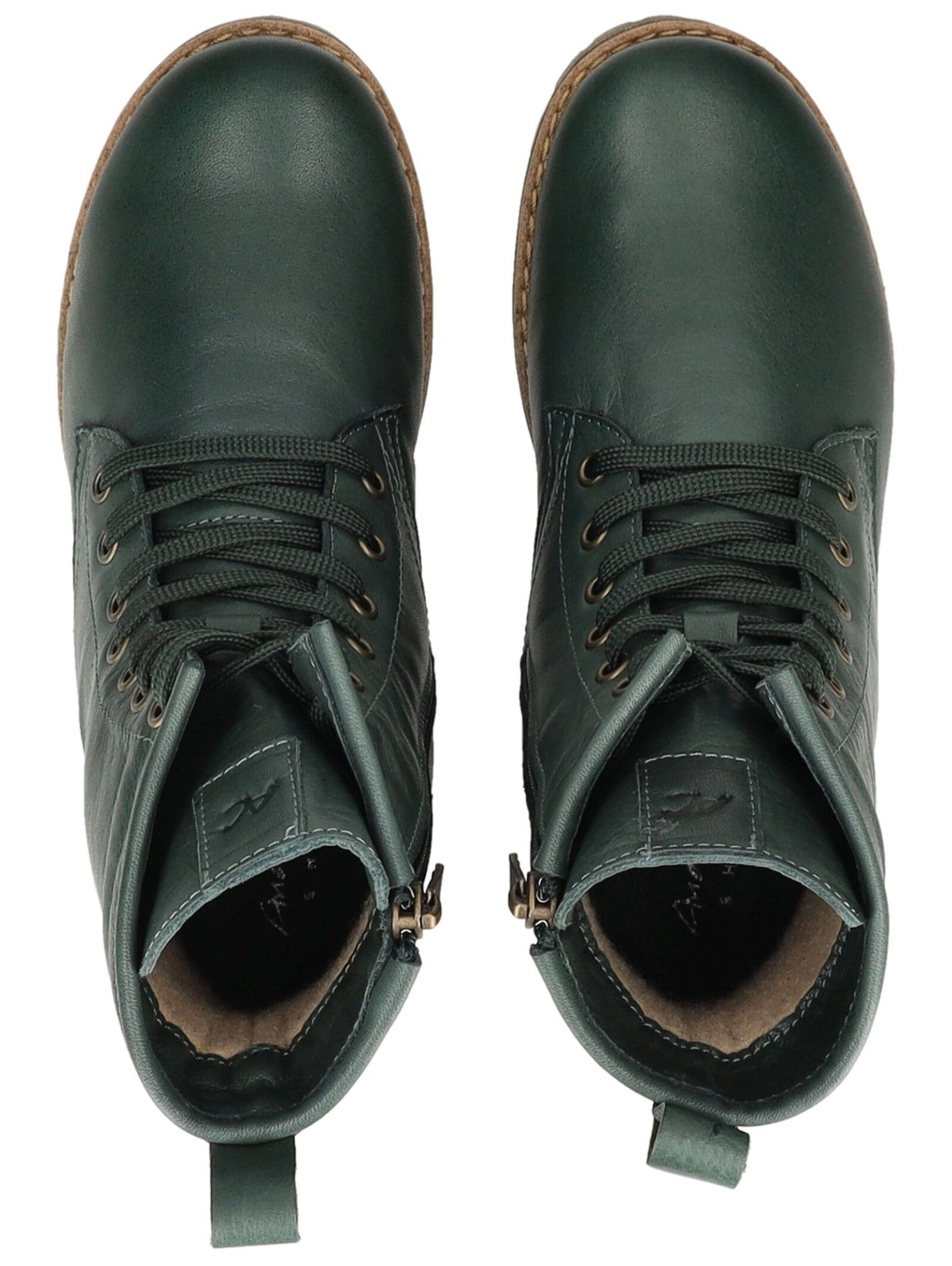 ANDREA CONTI Lace-up bootie in Green