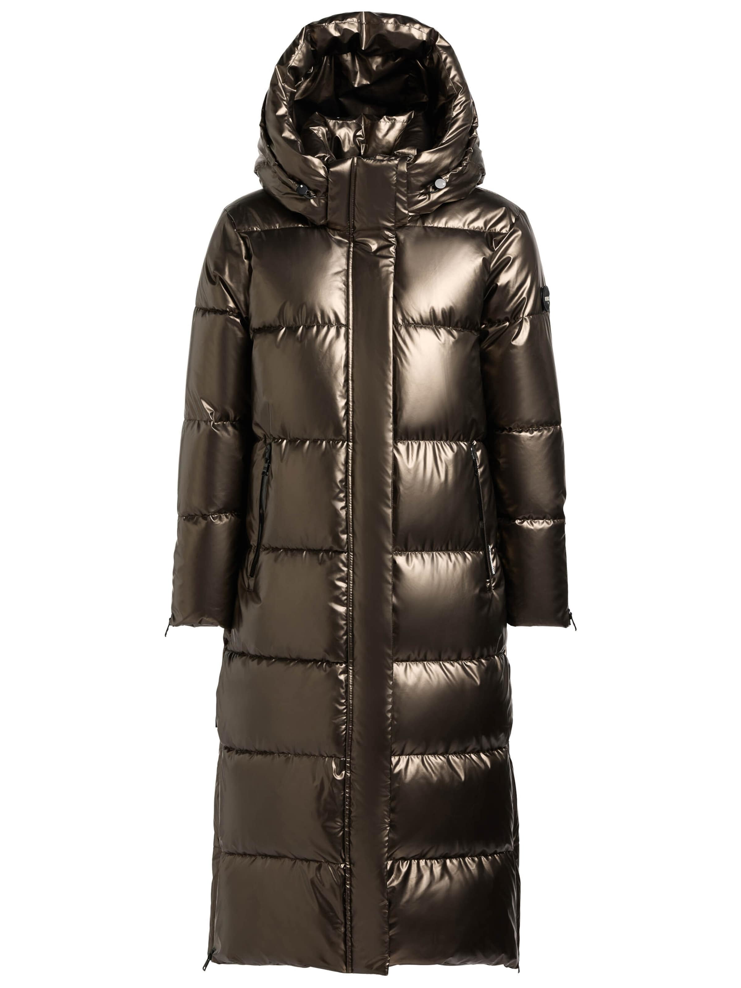 pelēks khujo Ziemas mētelis 'Hedd2': no priekšpuses