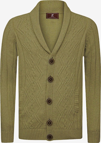 zaļš Williot Adīta jaka: no priekšpuses