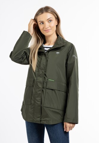 Schmuddelwedda Between-Season Jacket in Green: front