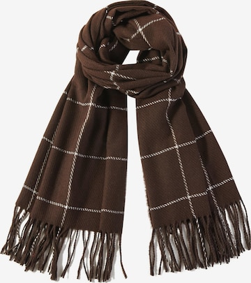 alberto cabale Scarf 'Line' in Brown: front