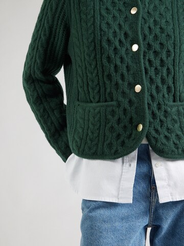 Abercrombie & Fitch - Casaco de malha em verde
