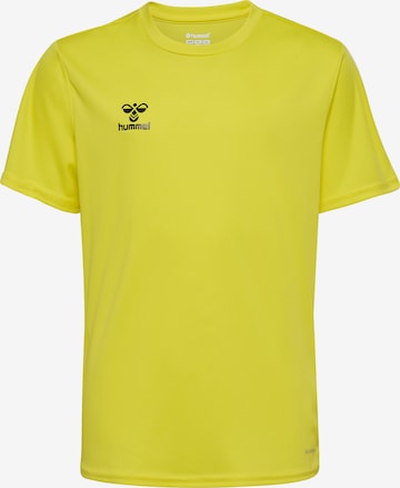 T-Shirt fonctionnel Hummel en jaune : devant