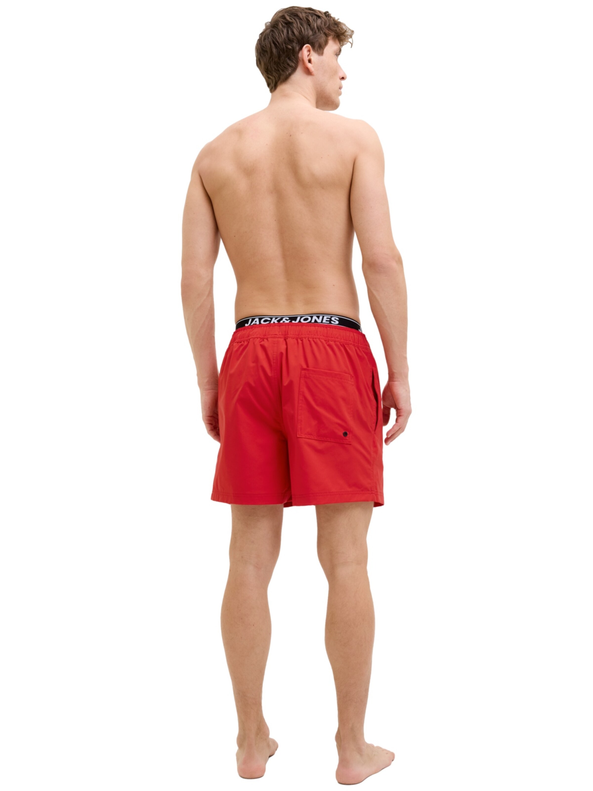Pantaloncini da bagno 'JPSTMaui' di JACK & JONES in rosso