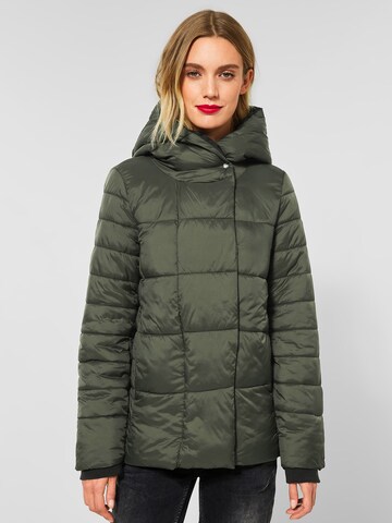 STREET ONE Winter Jacket in Green: front