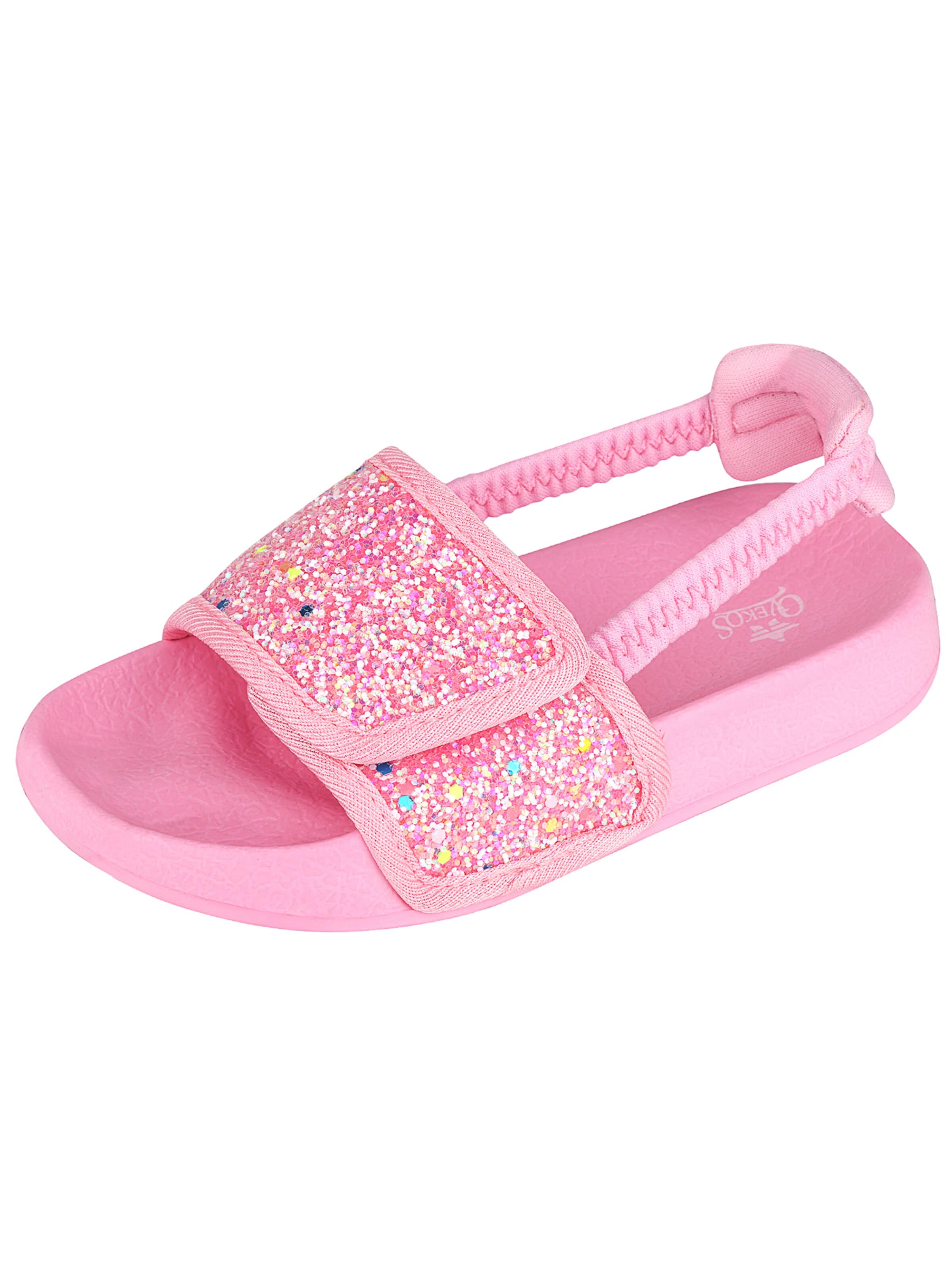 Youecci Slippers '726-2 cartoon sandals' in Pink: front