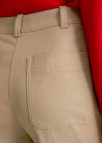 Marc O'Polo Wide leg Pleated Pants in Brown