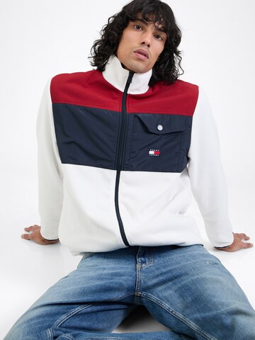 Tommy Jeans Fleece Jacket in White