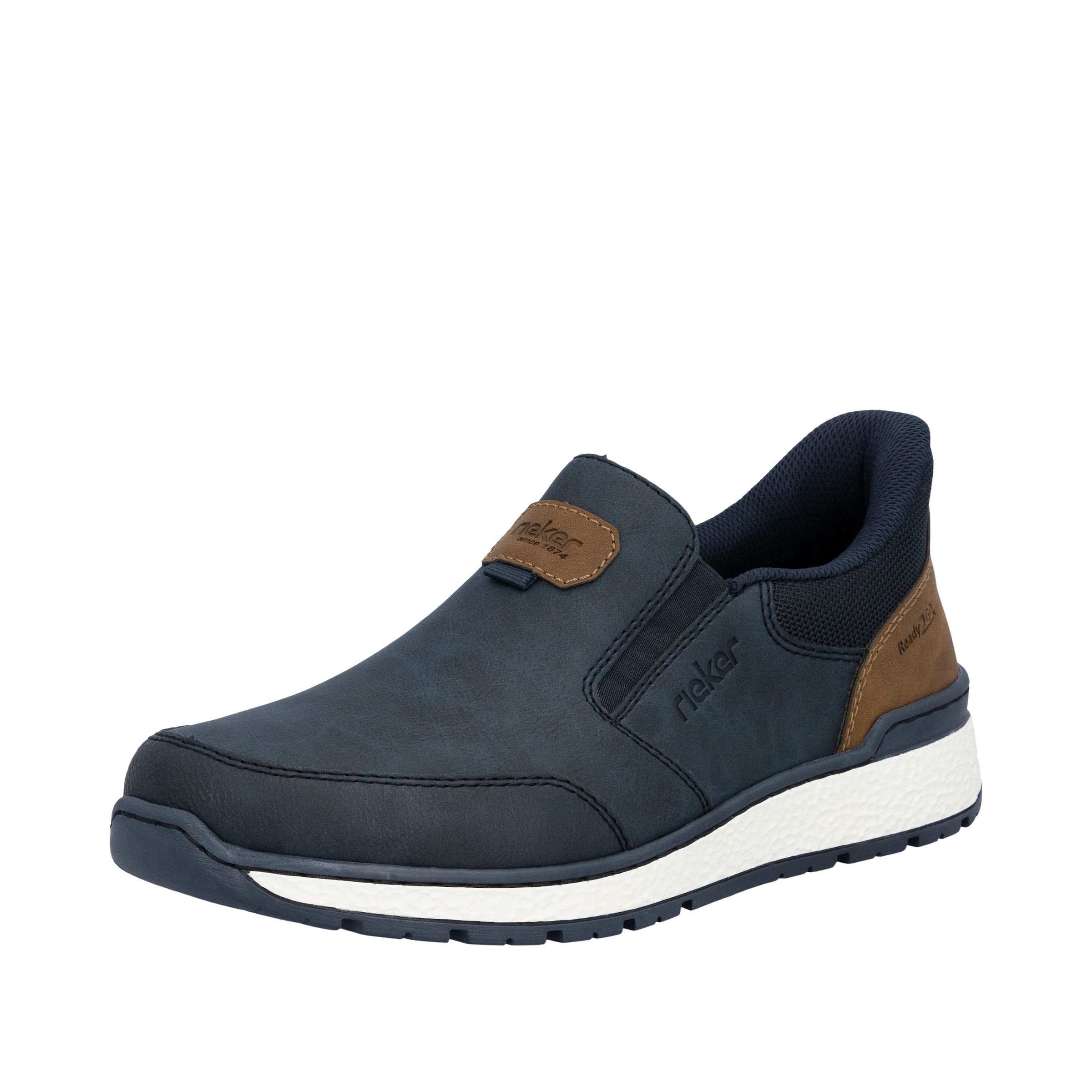 Slip on Rieker en bleu : devant