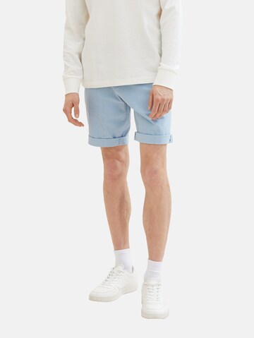 TOM TAILOR DENIM Regular Shorts in Blau: predná strana